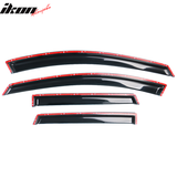 2009-2013 Nissan Rogue Slim Style Smoke Tinted Window Visor Acrylic