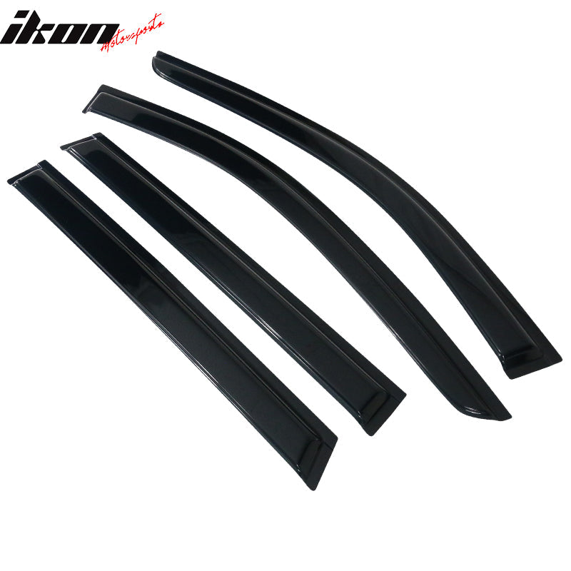 2014-2020 Nissan Rogue Slim Style Smoke Tinted Window Visors Acrylic