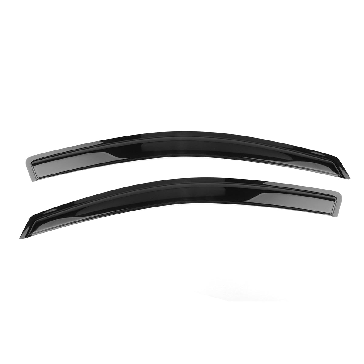 Visor Windows for Nissan Titan 2004-2015 Smoke Tinted Slim Style Acrylic