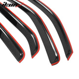 2005-2016 Nissan Xterra Tape On Smoke Tinted Visor Windows Acrylic