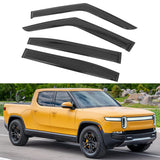 Side Window Visors for Rivian R1T 2022-2026 Smoke Vent Rain Guards Acrylic