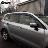 2014-2018 Subaru Forester Slim Style Smoke Tinted Window Visor Acrylic