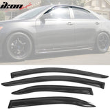 2007-2011 Toyota Camry Acrylic 4PC Window Visors Tape On Rain Guard