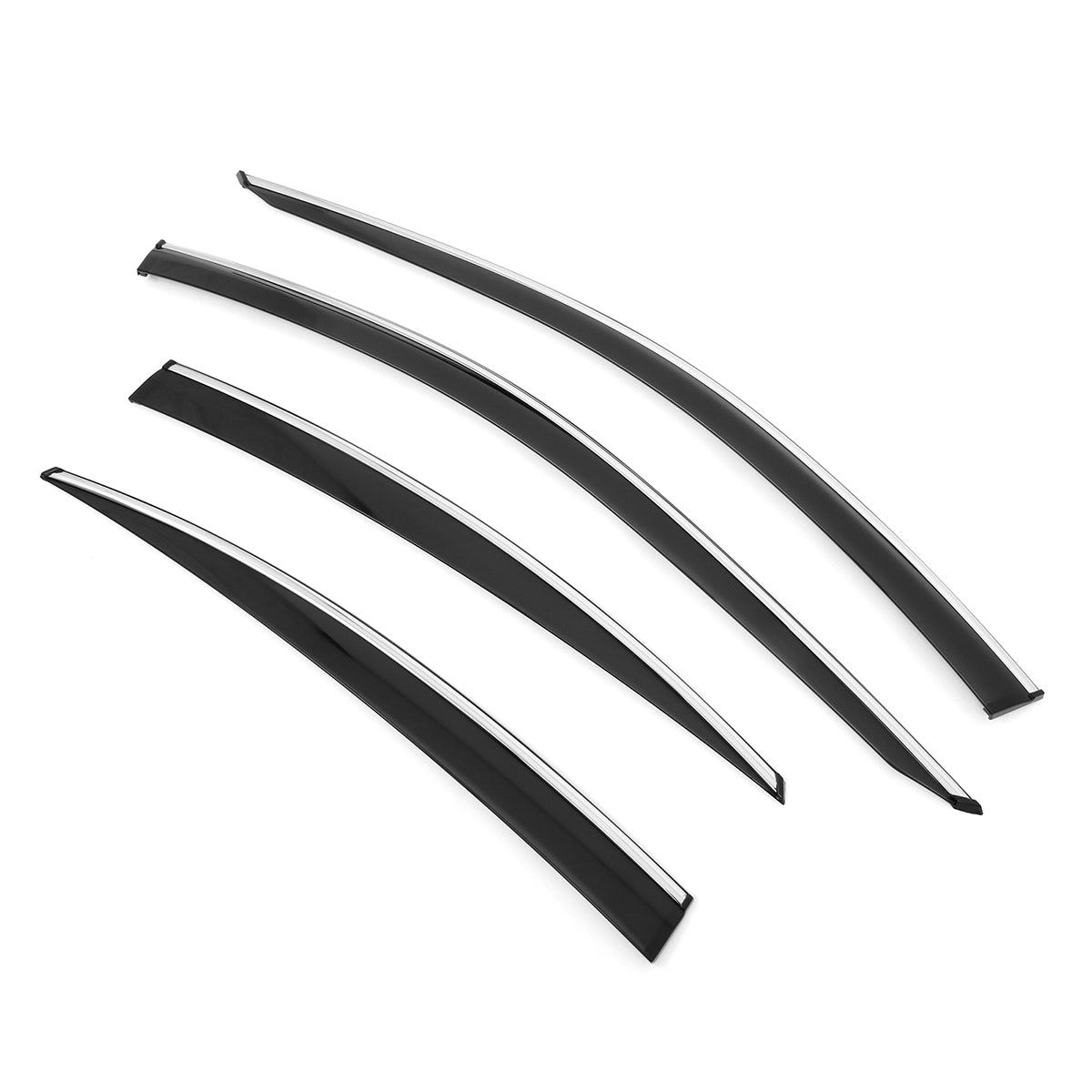 2025 Toyota Camry 4PC Window Visors Vent Rain Guard W/Chrome Trim PMMA