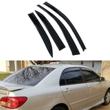 2003-2008 Toyota Corolla Sedan 4-Door Window Visor Guard Acrylic 4PC