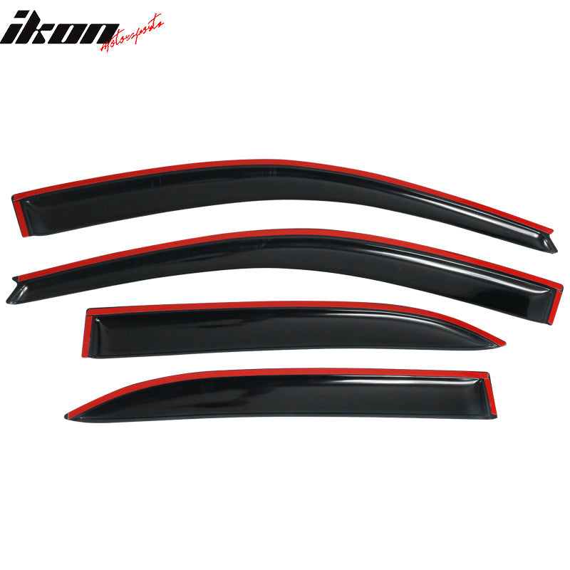 2003-2008 Toyota Corolla Sedan 4-Door Window Visor Guard Acrylic 4PC