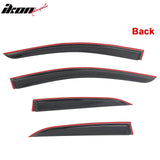 2019-2026 Toyota Corolla Hatchback & GR Corolla Tape-on Window Visors Sun Shades Vent Rain Guards Deflectors Acrylic Smoke/Tinted 4PCS