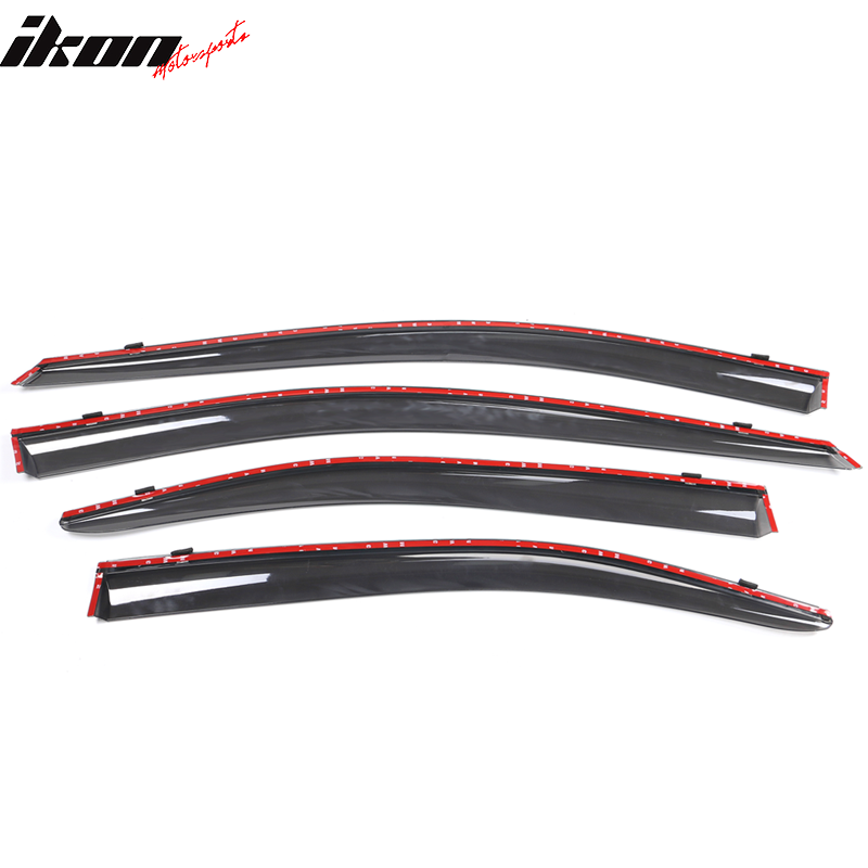 2020-2025 Toyota Corolla Sedan Window Visors Tape On Rain Guard 4PC