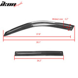 2001-2007 Toyota Highlander Slim Style Smoke Visor Window Vent Acrylic