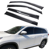 2014-2019 Toyota Highlander Acrylic 4PC Window Visors Tape On Guard