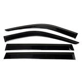 2020-2024 Toyota Highlander PC Side Window Visors w/ Chrome Trim 4PCS