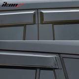 2020-2024 Toyota Highlander PC Side Window Visors w/ Chrome Trim 4PCS