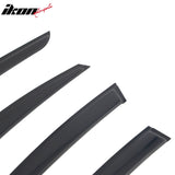 2023-2026 Toyota Prius & Prius Prime XW60 Tape-on Window Visors Sun Shades Vent Rain Guards Deflectors Acrylic Smoke/Tinted 4PCS