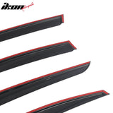 2023-2026 Toyota Prius & Prius Prime XW60 Tape-on Window Visors Sun Shades Vent Rain Guards Deflectors Acrylic Smoke/Tinted 4PCS