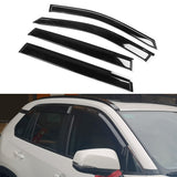2019-2023 Toyota RAV4 Acrylic 4PC Window Visors Tape On Rain Guard