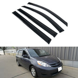 Visor Window for Toyota Sienna 2004-2010 Rain Guard Slim Style Smoke Acrylic