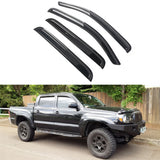 Visor Windows for Toyota Tacoma 2005-2015 Slim Style Smoke Tinted Acrylic