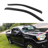 Visor Windows for Toyota Tacoma 2005-2015 Slim Style Smoke Tinted Acrylic