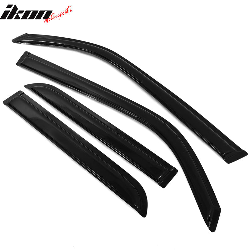 2010-2012 Toyota 4Runner 3D Molded Floor Mat TPE + Slim Window Visors + Trunk Mat
