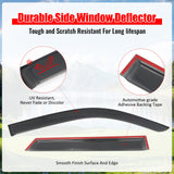2025-2026 Toyota 4Runner Tape-on Window Visors Sun Shades Vent Rain Guards Deflectors Acrylic Smoke/Tinted 4PCS