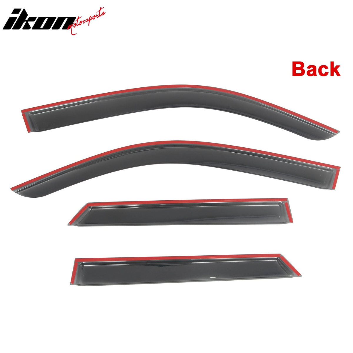 2025-2026 Toyota 4Runner Tape-on Window Visors Sun Shades Vent Rain Guards Deflectors Acrylic Smoke/Tinted 4PCS