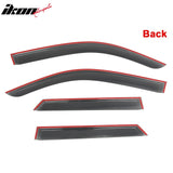 2025-2026 Toyota 4Runner Tape-on Window Visors Sun Shades Vent Rain Guards Deflectors Acrylic Smoke/Tinted 4PCS