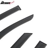 2025-2026 Toyota 4Runner Tape-on Window Visors Sun Shades Vent Rain Guards Deflectors Acrylic Smoke/Tinted 4PCS