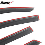 2025-2026 Toyota 4Runner Tape-on Window Visors Sun Shades Vent Rain Guards Deflectors Acrylic Smoke/Tinted 4PCS