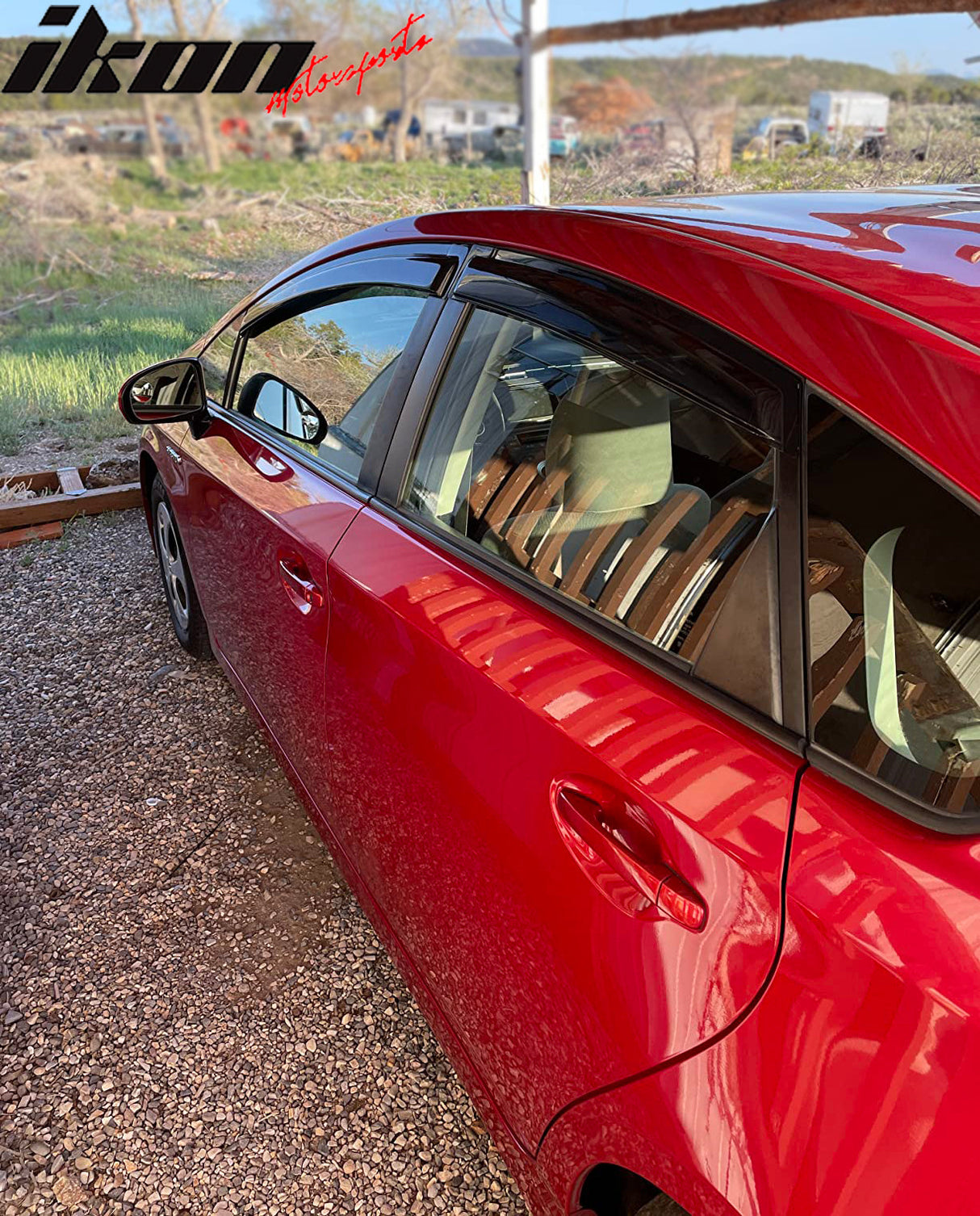 2010-2015 Toyota Prius XW30 4Pc Set Window Visors Acrylic