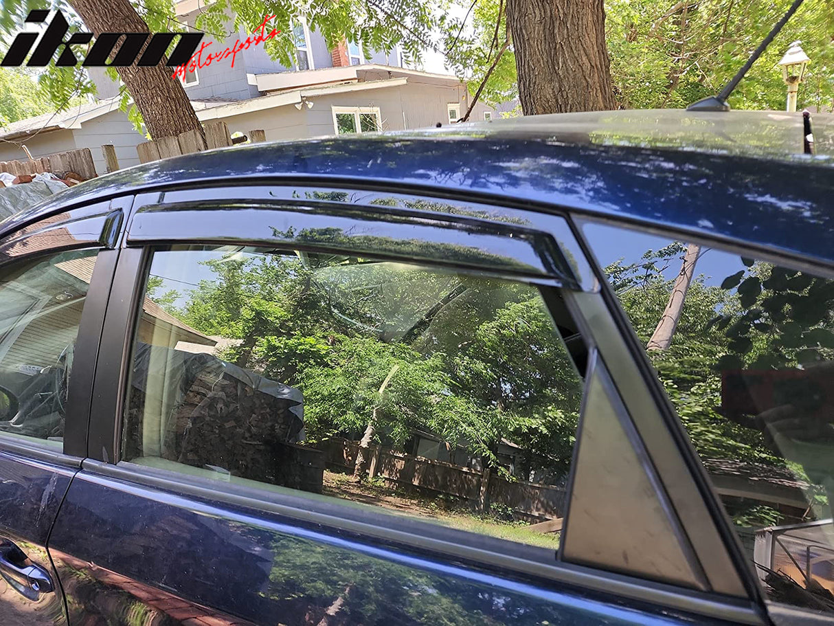 2010-2015 Toyota Prius XW30 4Pc Set Window Visors Acrylic