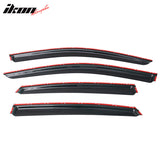 2013-2018 Nissan Altima Slim Style Window Visor Chrome Trim Acrylic