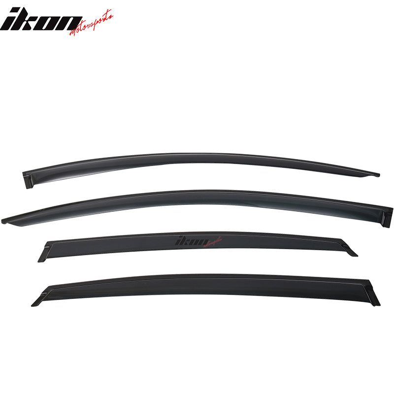 2013-2018 Nissan Altima Slim Style Dark Smoke Window Visors Acrylic