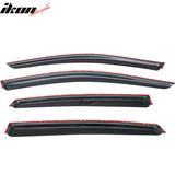 2013-2018 Nissan Altima Slim Style Dark Smoke Window Visors Acrylic