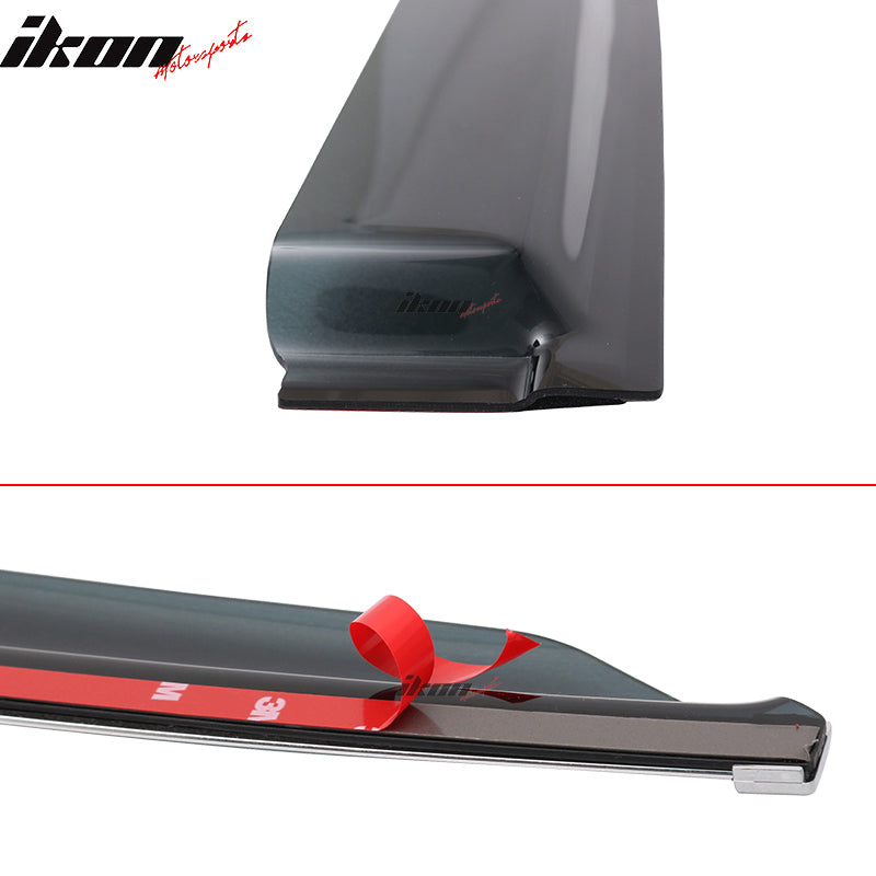 2013-2018 Nissan Altima Slim Style Dark Smoke Window Visors Acrylic