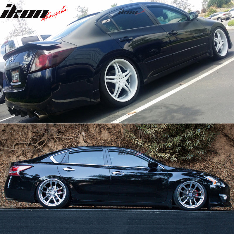 2013-2018 Nissan Altima Slim Style Dark Smoke Window Visors Acrylic