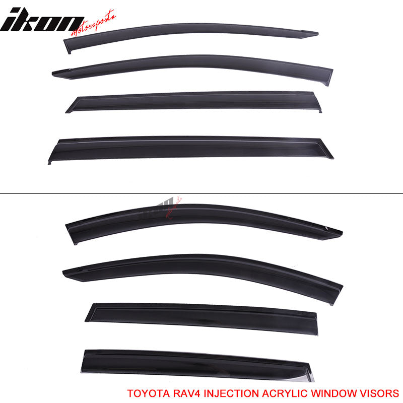 Fits 13-18 Toyota RAV4 Acrylic Window Visors