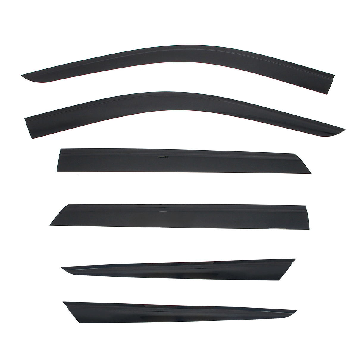Window Visor for Dodge Durango 2011-2026 Slim Style Smoke Acrylic 6PCS