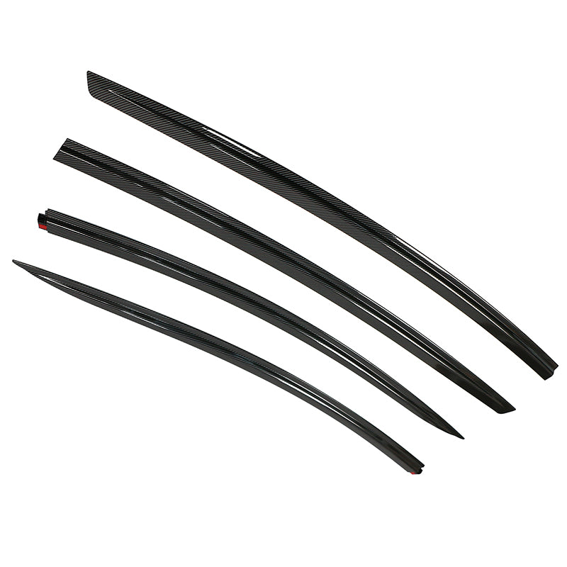 Window Visors for Tesla Model 3 2017-2026 Tape-on ABS 4PCS