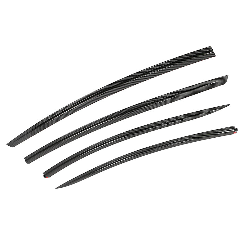 Window Visors for Tesla Model 3 2017-2026 Tape-on ABS 4PCS