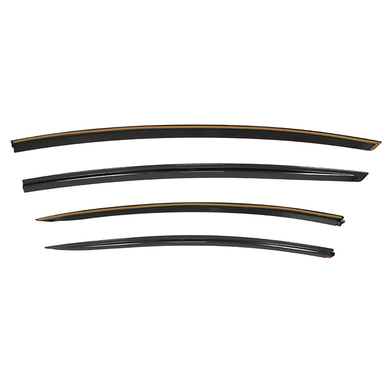 Window Visors for Tesla Model 3 2017-2026 Tape-on ABS 4PCS