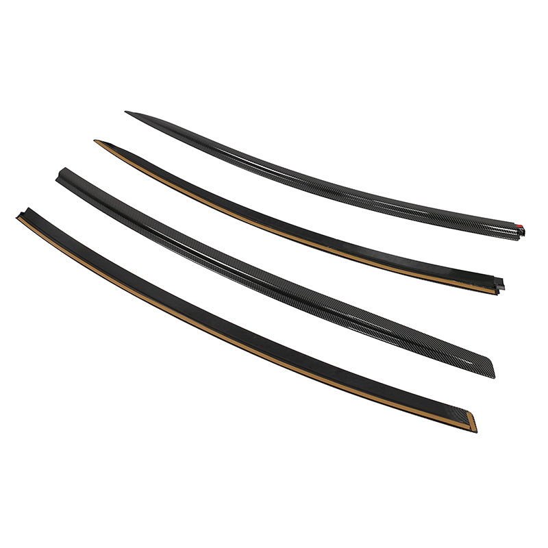 Window Visors for Tesla Model 3 2017-2026 Tape-on ABS 4PCS
