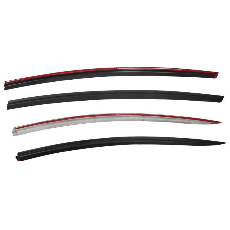 Window Visors for Tesla Model 3 2017-2026 Tape-on ABS 4PCS