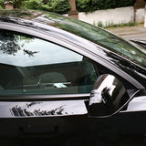2020-2024 Tesla Model Y Tape-on Chrome Window Visors ABS 4PCS