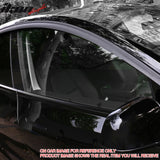 2020-2024 Tesla Model Y Tape-on Chrome Window Visors ABS 4PCS