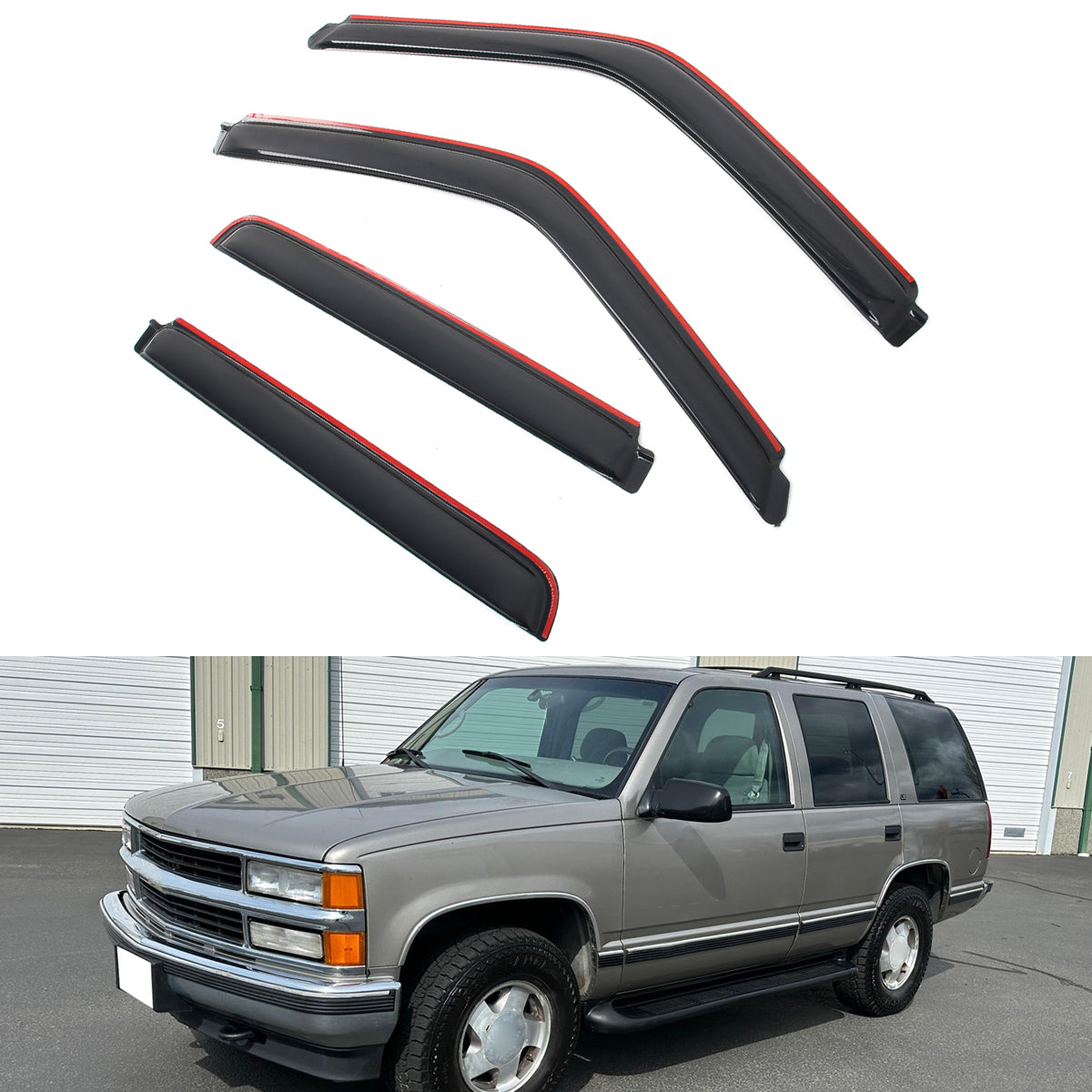 Window Visors for Chevy GMC C2500 C3500 K2500 K3500 & Suburban 1992-2000