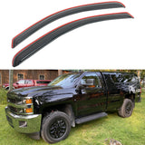 Window Visors for Chevy Silverado GMC Sierra 1500 Standard Cab 2014-2018
