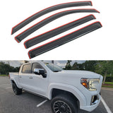 Window Visors for Chevy Silverado GMC Sierra 1500 2500 Crew Cab 2019-2026