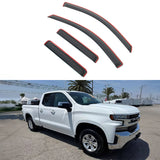 Window Visors for Chevy Silverado GMC Sierra 1500 Extended Cab 2019-2026