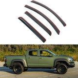 Smoke Window Visors Guard for Chevy Colorado GMC Canyon Crew Cab 2015-2022