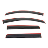 Window Visors for Chevy Colorado GMC Canyon Crew 2023-2026 Smoke Acrylic